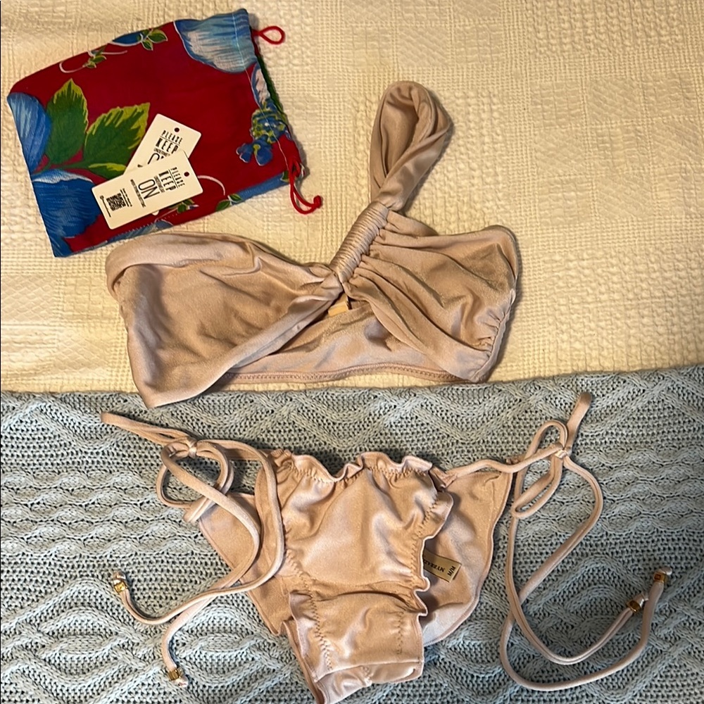 Beige Bikini Set